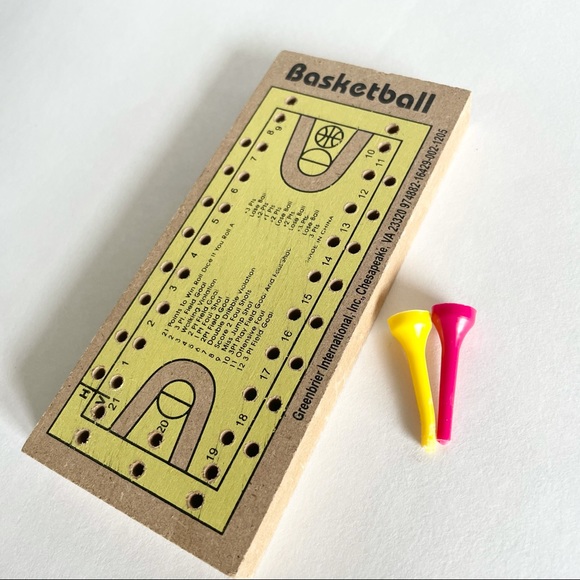 Set of 3 Basketball/Football Pegboard Wooden Games - Picture 10 of 16